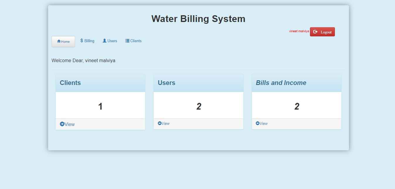 WATER BILLING MANAGEMENT SYSTEM FOR MUNICIPAL & UTILITY SERVICES